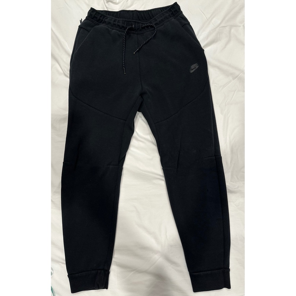 Nike Tech Fleece Joggers Mens Medium Black Tapered Sweatpants Old Gen Snag